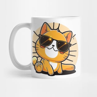 Cat wearing sunglasses Mug